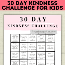 Load image into Gallery viewer, Kindness Challenge for Kids | Kids Challenge | Kids Printables | Kids Activities | Kindness Activities | Kindness Printables | Download
