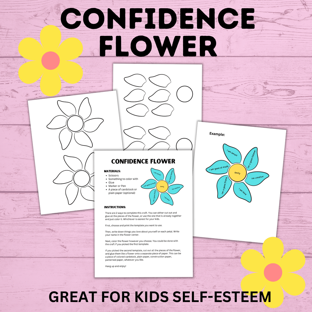 Confidence Craft for Kids | Kids Craft | Confidence Flower