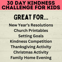 Load image into Gallery viewer, Kindness Challenge for Kids | Kids Challenge | Kids Printables | Kids Activities | Kindness Activities | Kindness Printables | Download
