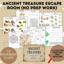 Load image into Gallery viewer, Ancient Treasure Escape Room for Kids Ages 9-13 No Prep Work | Kids Games | Kids Escape Rooms | Physical Escape Room | No Prep Escape Room
