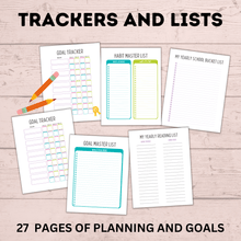 Load image into Gallery viewer, School Goal Planner for Kids | Kids Goals | Goals for Kids | Printables for Kids | Planner for Kids | School Planner | Digital Planner
