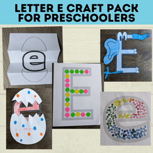 Load image into Gallery viewer, Letter E Crafts for Kids | Preschool Crafts | Alphabet Crafts | Toddler Crafts | Letter Crafts | Kids Crafts | Letter E Printables
