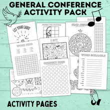 Load image into Gallery viewer, General Conference Activity Pack for Kids | Activity Pages for Kids | Kids Printables | Conference Printables | PDF download | Church
