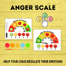 Load image into Gallery viewer, Emotions Chart | Emotions Scale | Kids Chart | Anger Chart | Feelings Chart | Toddler Chart | Feelings Scale | PDF download
