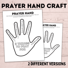 Load image into Gallery viewer, Prayer Hand Craft | Kids Craft | Prayer Craft | Prayer Activities | Crafts for Kids | Toddler Craft | Kids Printables | Sunday School
