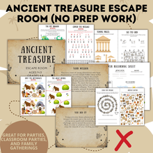 Load image into Gallery viewer, Ancient Treasure Escape Room for Kids Ages 9-13 No Prep Work | Kids Games | Kids Escape Rooms | Physical Escape Room | No Prep Escape Room
