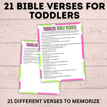 Load image into Gallery viewer, Bible Verses for Toddlers | Scriptures for Toddlers | Easy Bible Verses to Memorize | Bible Verses for Kids | Scriptures for Kids | Bible
