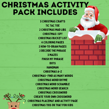 Load image into Gallery viewer, Christmas Activity Pack for Kids | Kids Christmas Activities | Christmas Printables | Christmas Games for Kids | Christmas Crafts
