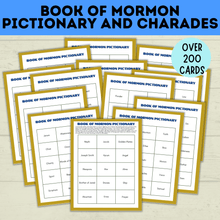 Load image into Gallery viewer, Book of Mormon Pictionary and Charades | Book of Mormon Games | Youth Games | LDS games | Seminary Games | Book of Mormon Lessons | Kids
