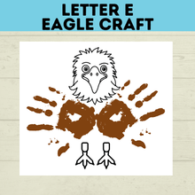 Load image into Gallery viewer, Letter E Eagle Craft for Kids | Toddler Crafts | Preschool Crafts | Letter e crafts | Letter Crafts | Alphabet Crafts | Letter Activities
