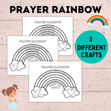 Load image into Gallery viewer, Prayer Rainbow | Prayer Craft | Prayer Activity | Prayer worksheets | Kids prayer activities | Teach Kids to Pray | Sunday School Activity
