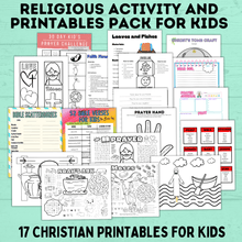 Load image into Gallery viewer, Ultimate Christ Printables Pack for Kids | Christ Printables | Christ Crafts | Prayer Crafts | Church Crafts | Sunday School | Christ
