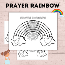 Load image into Gallery viewer, Prayer Rainbow | Prayer Craft | Prayer Activity | Prayer worksheets | Kids prayer activities | Teach Kids to Pray | Sunday School Activity
