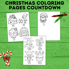 Load image into Gallery viewer, Christmas Countdown Coloring Pages for Kids | Kids Coloring Pages | Christmas Coloring Pages | Christmas Activities | Christmas Crafts
