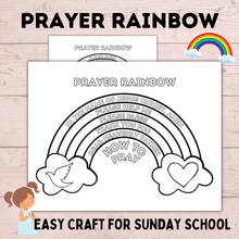 Load image into Gallery viewer, Prayer Rainbow | Prayer Craft | Prayer Activity | Prayer worksheets | Kids prayer activities | Teach Kids to Pray | Sunday School Activity
