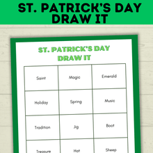 Load image into Gallery viewer, St. Patrick&#39;s Day Pictionary for Kids | Kids Games | Classroom Games
