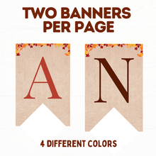 Load image into Gallery viewer, Happy Thanksgiving Banner Printable | Thanksgiving Banner File | Fall Banner | Fall Decor | Thanksgiving Garland | PDF Printable Banner
