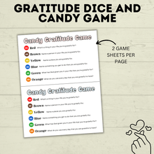 Load image into Gallery viewer, Thanksgiving Game | Thanksgiving Dice Gratitude Game
