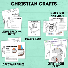 Load image into Gallery viewer, Ultimate Christ Printables Pack for Kids | Christ Printables | Christ Crafts | Prayer Crafts | Church Crafts | Sunday School | Christ
