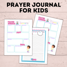 Load image into Gallery viewer, Prayer Journal for Kids | Kids Prayer Printables | Kids Prayer Activities | Letter to God | Kid&#39;s Journal | Teach Kids to Pray | Sunday
