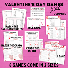 Load image into Gallery viewer, Valentine&#39;s Day Party and Activity Pack | Kids Activities | Kids Printables | Classroom Party Games | Kids Games | Valentine&#39;s Day Games
