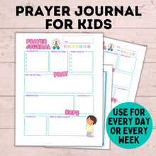 Load image into Gallery viewer, Prayer Journal for Kids | Kids Prayer Printables | Kids Prayer Activities | Letter to God | Kid&#39;s Journal | Teach Kids to Pray | Sunday
