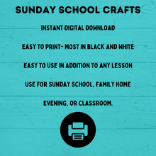 Load image into Gallery viewer, Sunday School Activities | Sunday School Crafts Bundle | Sunday School Lesson | Sunday School Printable | Bible Activities for Kids | VBS |
