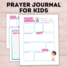 Load image into Gallery viewer, Prayer Journal for Kids | Kids Prayer Printables | Kids Prayer Activities | Letter to God | Kid&#39;s Journal | Teach Kids to Pray | Sunday
