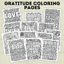 Load image into Gallery viewer, Gratitude Coloring Pages | Inspirational Coloring Pages
