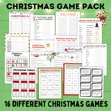 Load image into Gallery viewer, Christmas Games for Kids | Christmas Printables | Christmas Games for Adults | Christmas Games for the Family | Christmas Taboo | Games
