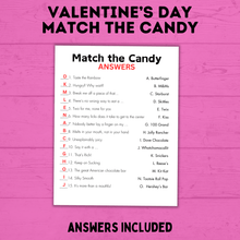 Load image into Gallery viewer, Valentine&#39;s Day Classroom Game | Valentine&#39;s Day Kid&#39;s Game | Match the Candy Game | Kids Game | Candy Game | Kids Printables | Kids
