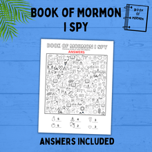 Load image into Gallery viewer, Book of Mormon I Spy for Kids | I Spy | Kids Activities | Kids Printables | Book of Mormon Activity | Book of Mormon Printables | PDF
