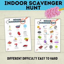 Load image into Gallery viewer, Indoor Scavenger Hunt | Winter Activities | Indoor Kids Activities | House Scavenger Hunt | Toddler Scavenger Hunt | Toddler Activities
