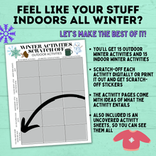 Load image into Gallery viewer, Winter Activities for Kids | Winter Scratch-Off Activities for Kids | Kid&#39;s Scratch-off | Kids Activities | Indoor Activities | Kids
