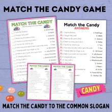 Load image into Gallery viewer, Match the Candy Game for Kids | Kids Games | Kids Activities | Classroom Games | Party Games | Birthday Games | Kids Printables
