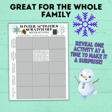 Load image into Gallery viewer, Winter Activities for Kids | Winter Scratch-Off Activities for Kids | Kid&#39;s Scratch-off | Kids Activities | Indoor Activities | Kids
