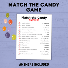 Load image into Gallery viewer, Match the Candy Game for Kids | Kids Games | Kids Activities | Classroom Games | Party Games | Birthday Games | Kids Printables
