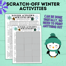 Load image into Gallery viewer, Winter Activities for Kids | Winter Scratch-Off Activities for Kids | Kid&#39;s Scratch-off | Kids Activities | Indoor Activities | Kids
