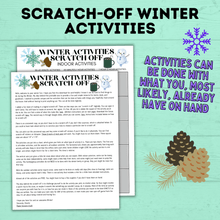 Load image into Gallery viewer, Winter Activities for Kids | Winter Scratch-Off Activities for Kids | Kid&#39;s Scratch-off | Kids Activities | Indoor Activities | Kids
