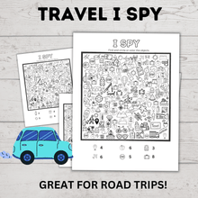 Load image into Gallery viewer, Travel I Spy for Kids | Kids I Spy | Travel Games | Kids Games | Plane Games | Road Trip Games | Paper Games | Toddler Games | I spy
