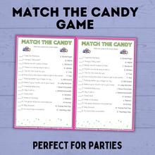 Load image into Gallery viewer, Match the Candy Game for Kids | Kids Games | Kids Activities | Classroom Games | Party Games | Birthday Games | Kids Printables
