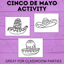 Load image into Gallery viewer, Sombrero Coloring Pages | Cinco De Mayo | Kids Coloring Pages
