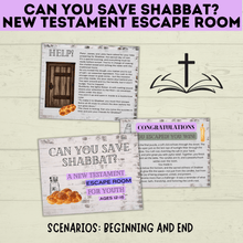 Load image into Gallery viewer, New Testament Escape Room for Youth | Youth Games | Classroom Games | Party Games | Digital Escape Room | Classroom Party | Family Games
