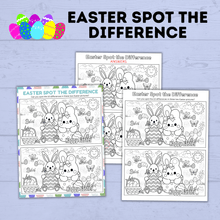 Load image into Gallery viewer, Easter Spot the Difference for Kids | Easter Activities for Kids | Kids Activities | Easter Printables | Easter Games
