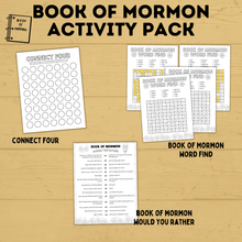 Load image into Gallery viewer, Book of Mormon Activity Pack for Kids | Book of Mormon Crafts | Book of Mormon Lesson | Book of Mormon Family Home Evening | BOM printables
