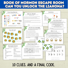 Load image into Gallery viewer, Book of Mormon Escape Room for kids ages 8-12 | Book of Mormon Game
