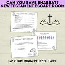 Load image into Gallery viewer, New Testament Escape Room for Youth | Youth Games | Classroom Games | Party Games | Digital Escape Room | Classroom Party | Family Games
