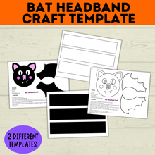 Load image into Gallery viewer, Bat Headband Craft for Kids and Preschoolers
