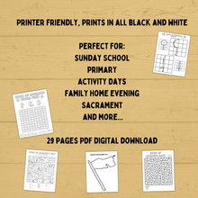 Load image into Gallery viewer, Book of Mormon Activity Pack for Kids | Book of Mormon Crafts | Book of Mormon Lesson | Book of Mormon Family Home Evening | BOM printables
