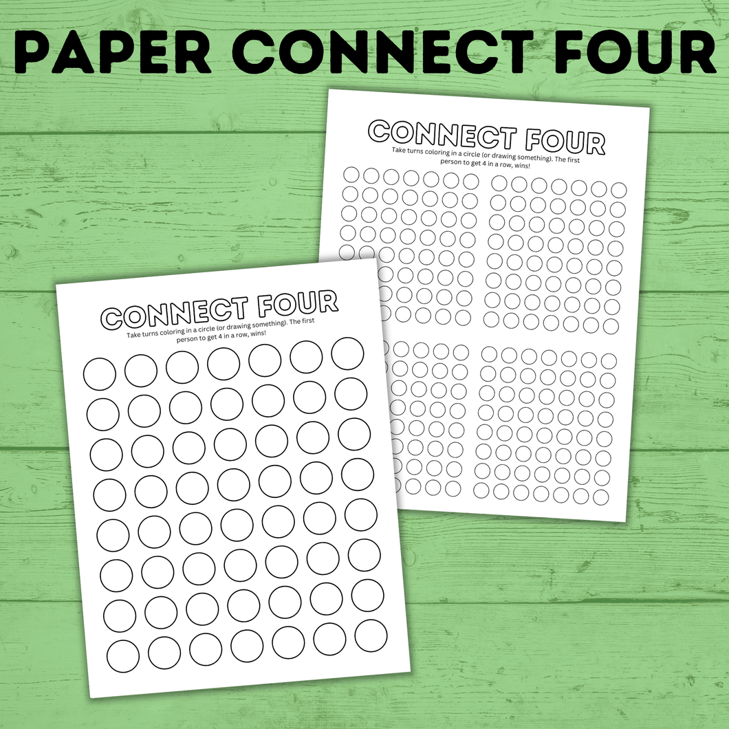 Connect Four Game | Kids Games | Paper Connect Four | Pen and Pencil Games | Travel Games | Paper Games | Party Games | Classroom Games